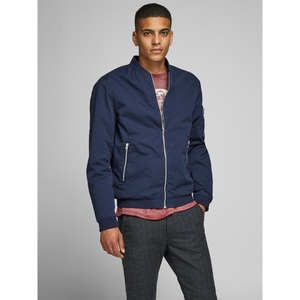 JACK & JONES, Jack & Jones Essentials zip through bomber jacket in navy