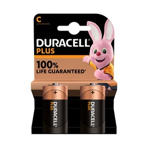 Duracell, Duracell Batterien PLUS C/LR14 2 Stück, DURACELL Batterie Plus Power MN1400 C 1.5V (2 Stk)