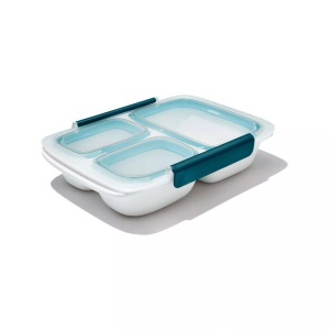 undefined, OXO - Lunchbox - Transparent, GG Prep Go Behälter mit Separationen 0.8l