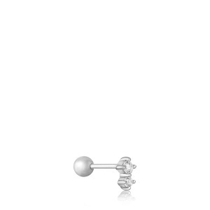 ANIA HAIE, ANIA HAIE Ohrstecker Damen Silber 7mm, Ania Haie - Ohrstecker, Einzelohrring, 7mm, Silber
