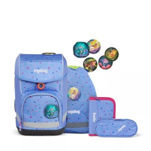 Ergobag, Rucksack Rucksack, Ergobag - Schultornister-Set, 5-teilig, 28X25X40CM, Lila