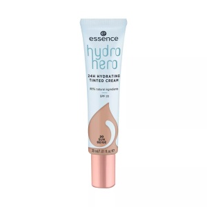 Essence, Hydro Hero 24h Hydrating Tinted Cream Damen Sun Beige 30ml, Essence - Hydro Hero 24H Hydrating Tinted Cream, hero 24h, 30 ml, Sun Beige