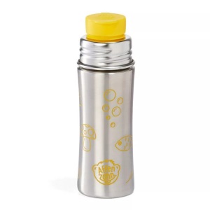 Affenzahn, Affenzahn Trinkflasche TIGER 0,33l in silber/gelb, Trinkflasche TIGER 0 33l in silber/gelb