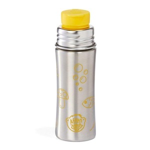 Affenzahn, Affenzahn Trinkflasche TIGER 0,33l in silber/gelb, Trinkflasche TIGER 0 33l in silber/gelb