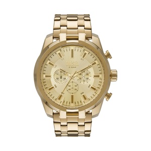 Diesel, Chronograph Uhr Herren Gold 51mm, Diesel SPLIT Uhren Herren