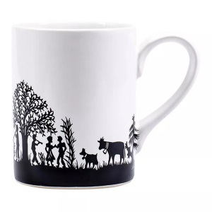 Kadastar, Tasse Tasse, Kadastar - Tasse, 400 ml, Schwarz/Weiss