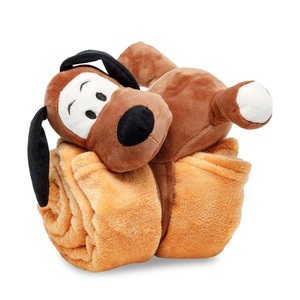 Manor, Fleece Decke Fleece Decke, Manor - Fleece Decke, Animal, 75 x 100 cm, Braun