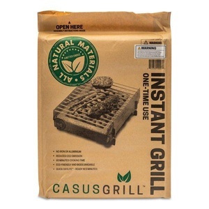 CasusGrill, CasusGrill Einweggrill High Stand Paper, Casusgrill - Einweggrill, 26x33cm, Braun