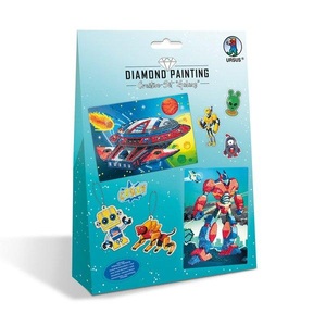 Ursus, Ursus Diamond Sticker Galaxy, 2 Karten, 2 Anhänger, 43510004, URSUS Kinder-Bastelsets Diamond Painting Creative Set Galaxy, 2er Karten