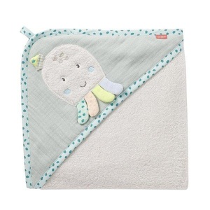 undefined, Fehn 054569 Babyhandtuch Mehrfarbig Polyester, Baumwolle 1 Stück(e), Fehn Kapuzenhandtuch »Oktopus«, (1 St.)