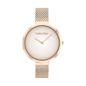 Calvin Klein, Calvin Klein MINIMALISTIC T BAR 36MM MESH Uhren Damen, Calvin Klein Quarzuhr »Minimalistic T Bar Mesh 36 mm, 25200080«, Armbanduhr, Damenuhr, Mineralglas