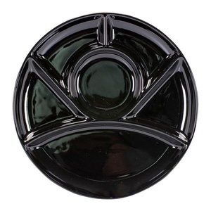 Kadastar, Fleischfondue-Teller Fleischfondue-Teller, Kadastar - Fleischfondue-Teller, 23cm, Black