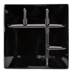 Kadastar, Fleischfondue-Teller Fleischfondue-Teller, Kadastar - Fleischfondue-Teller, 25 x cm, Black