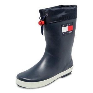 Tommy Hilfiger, TOMMY HILFIGER Gummistiefel, Tommy Hilfiger Gummistiefel, Regenstiefel, Matsch-Schuh, Regenschuh mit praktischer Zuglasche