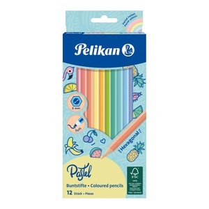 Pelikan, Farbstifte im Metalletui Farbstifte im Metalletui, Pelikan - Farbstifte, 9.1X0.9X20.4CM, Multicolor