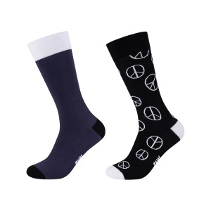 Fun Socks, Fun Socks Unisex-Socken 2 Paar, Camano - Wadenlange Socken, für Herren, Marine, Größe 41/46