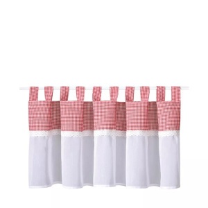 Gerster Collection, Scheibengardinen Bistro Karobesatz, Gerster Collection - Scheibengardinen, 150X50CM, Rot