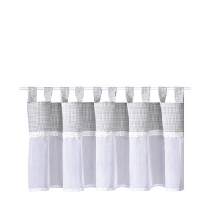 Gerster Collection, Scheibengardinen Bistro Karobesatz, Gerster Collection - Scheibengardinen, 150X50CM, Grau