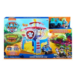 undefined, PAW Patrol , Dinorettungs-HQ-Spielset mit Geräuschen sowie exklusiver Rex-Figur und Fahrzeug, Mehrfarben, Auto, 3 Jahr(e), Junge/Mädchen, 9 Jahr(e), China, Paw Patrol - Dino Hauptquartier, Spielgebäude