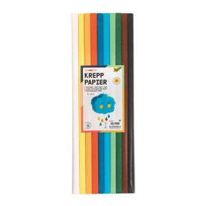 folia, Folia Krepppapier Farbig Assortiert Krepppapier 82391 10 Rollen, Krepppapier-Rollen BASIC (50x200cm) 10-teilig