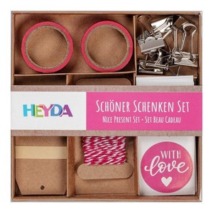 Heyda, Geschenkverpackung Geschenkverpackung, HEYDA - Geschenkverpackung, Set, Pink