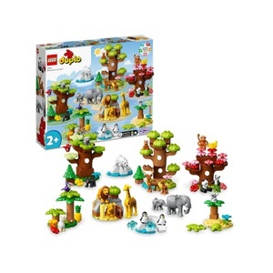 LEGO, 10975 DUPLO Wilde Tiere der Welt, Konstruktionsspielzeug, LEGO® Spielbausteine »Wilde Tiere der Welt 1«, (142 St.)