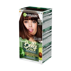 Belle Color, Haarfarbe Damen . LEUCHTENDE KASTANIE, GARNIER Belle Color Naturals 4.13 Leuchtende Kastanie (1 Stk)
