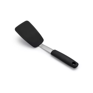 Wine & gourmet, Wine & Gourmet - Schaber 28.5 cm - Schwarz und Silber, GG Pfannenwender flexibel L28.5cm Silikon