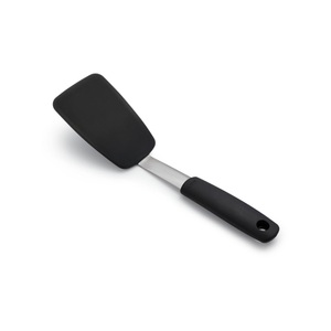 Wine & gourmet, Wine & Gourmet - Schaber 28.5 cm - Schwarz und Silber, GG Pfannenwender flexibel L28.5cm Silikon