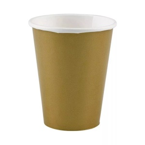Amscan, Kartonbecher Gold Gold, Amscan - Kartonbecher Rot, Gold