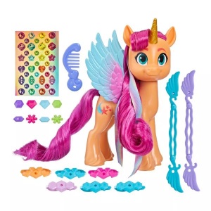 Hasbro, My Little Pony Regenbogen-Haarstyles Sunny Starscout Multicolor, My Little Pony Spielfigur »RIBBON HAIRSTYLES SUNNY STARSCOUT«