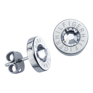 Tommy Hilfiger, Tommy Hilfiger 2700259 Ohrstecker Silber Ton Ohrringe Edelstahl, Tommy Hilfiger Classic Signature Ohrschmuck Damen