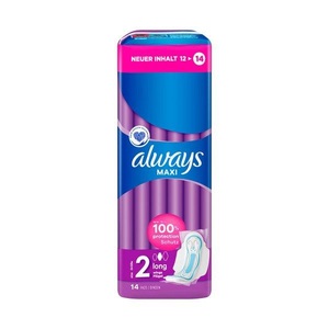 Always, always Maxi Binde Long mit Flügeln (14 Stück), always Maxi Long Binden mit Flügeln Grösse 2 (14 Stk)