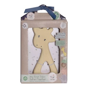CARLETTO, Tikiri® 8591502 - Beißring, Giraffe, Naturkautschuk, 15 cm, Tikiri - Giraffe Beissring