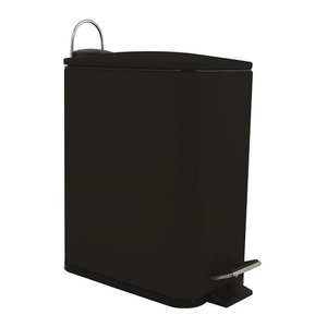 Spirella, Treteimer Treteimer, Spirella Badezimmer Treteimer ERIK Steel 5L Schwarz