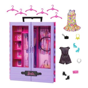 Mattel, Barbie Kleiderschrank, Puppenmöbel, Barbie Puppen Accessoires-Set