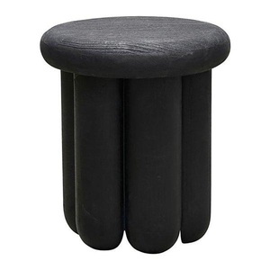 House Doctor, House Doctor-Phant Beistelltisch 43 cm, Schwarz, Beistelltisch Phant holz schwarz / Holz - Ø 38 x H 43 cm - House Doctor schwarz en holz