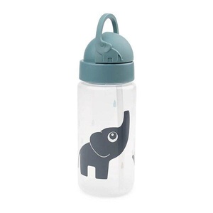Done by Deer, Done by Deer? Trinkflasche mit Strohhalm Elphee Blau, Trinkflasche ELPHEE (350ml) mit Trinkhalm in blau