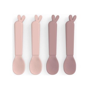 Done by Deer, Löffel Für Babys Unisex Rosa ONE SIZE, Löffel-Set KIDDISH - LALEE 4er Pack in rosa