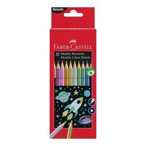 Faber-Castell, FABER-CASTELL Classic Colour Hexagonal 201583 metallic, 10er-Kartonetu