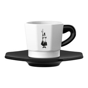undefined, Bialetti - Espressotasse 80 ml, 4 Stück, Schwarz/Weiss, BIALETTI Espressotasse »80 ml«, (4 tlg.)