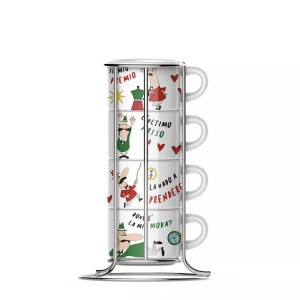 BIALETTI, Tassen-Set Tassen-Set, Bialetti - Tassen-Set, 265 ml, Multicolor