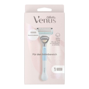 Gillette Venus, Satin Care Rasierer Für Den Intimbereich - 1 Klinge Damen 1 pezzo, Gillette Venus Satin Care Intim Rasierer