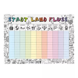 Trendform, Papiertischset Papiertischset, Trendform Tischset Stadt-Land-Fluss-Kids 29.7 cm x 42 cm