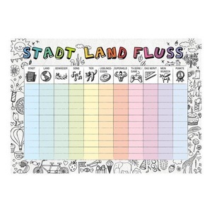 Trendform, Papiertischset Papiertischset, Trendform Tischset Stadt-Land-Fluss-Kids 29.7 cm x 42 cm