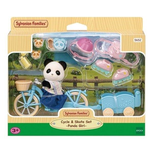 Sylvanian families, Fahrrad und Rollschuhe Spielset mit Figur Multicolor, Sylvanian Families - Fahrrad und Rollschuhe Spielset mit Figur, Multicolor