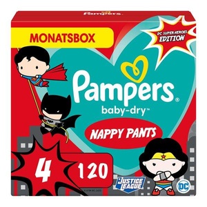 Pampers, Pampers Baby Dry Pants Monatsbox Warner Brothers, Pampers Baby Dry Pants Superhelden