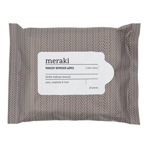 MERAKI, Abschminktücher Damen Grau 20Stück, MERAKI - Makeup-Entfernungstücher FACE