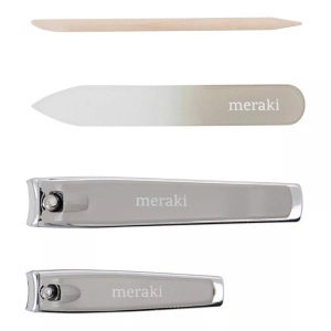 MERAKI, Nagelset Damen Grau Set, Meraki - Nagelset, Set, Grau