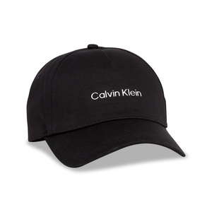 Calvin Klein, Cap Damen Black ONE SIZE, Calvin Klein Baseball Cap, mit Metall-Schriftzug